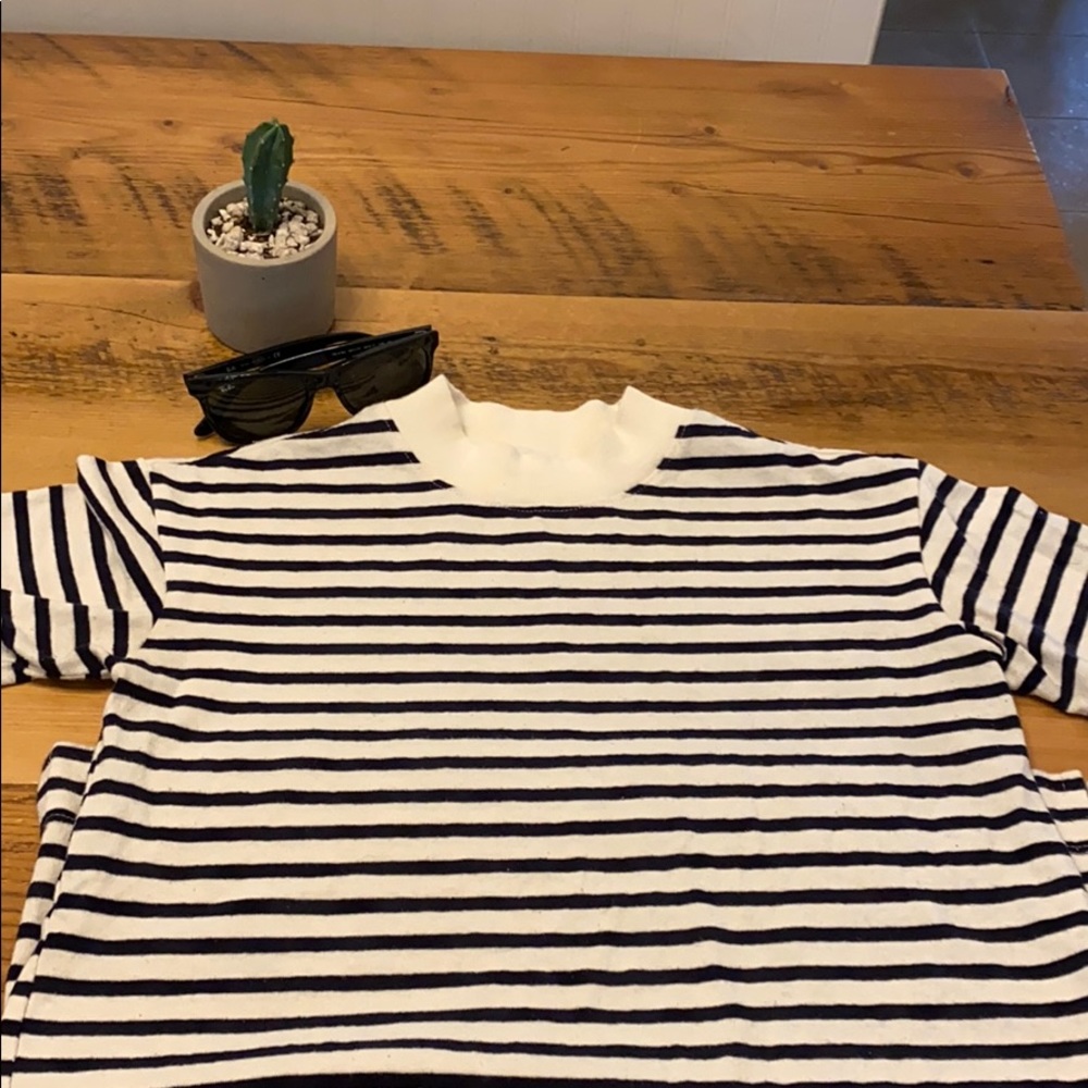 Like new Rivet & Thread Madewell striped mockneck